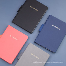 A5 Notebook Travel Leather Printing personnalisé avec porte-stylo